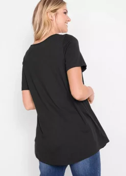 A-Line Jersey T-Shirt -Mesh Sleeve Shop A Line Jersey T Shirt951545FRSP W01