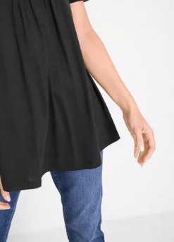 A-Line Jersey T-Shirt -Mesh Sleeve Shop A Line Jersey T Shirt951545FRSP W02