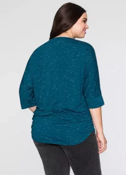 Baggy Jersey Tunic -Mesh Sleeve Shop Baggy Jersey Tunic975685FRSB W01