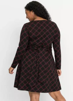 Belted Dress -Mesh Sleeve Shop Belted Dress933404FRSB W01