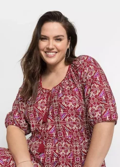 Boho Maxi Dress -Mesh Sleeve Shop Boho Maxi Dress954084FRSB W02