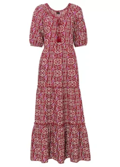 Boho Maxi Dress -Mesh Sleeve Shop Boho Maxi Dress954084FRSC