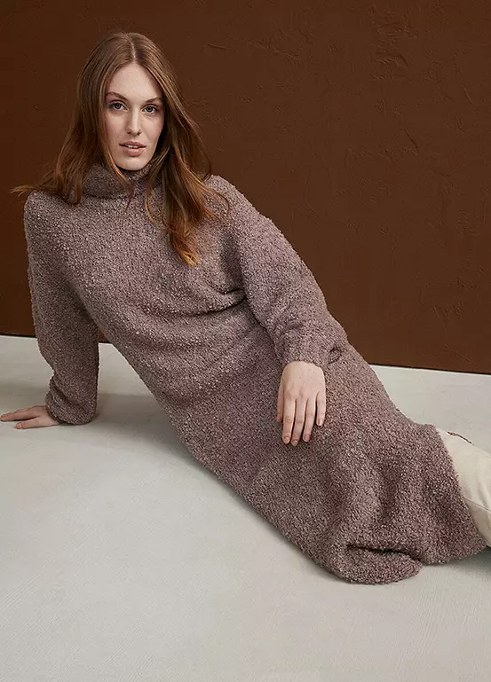 Boucle Knit Midi Dress 5 Boucle Knit Midi Dress - Image 3