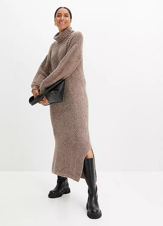 Boucle Knit Midi Dress 3 Boucle Knit Midi Dress