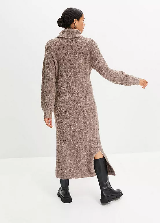 Boucle Knit Midi Dress 6 Boucle Knit Midi Dress - Image 4