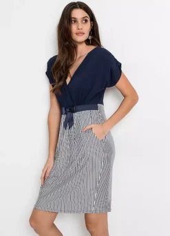 Bow Waist Dress 11 Bow Waist Dress -Mesh Sleeve Shop Bow Waist Dress930789FRSP