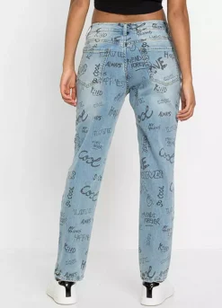 Boyfriend Jeans -Mesh Sleeve Shop Boyfriend Jeans972501FRSP W01