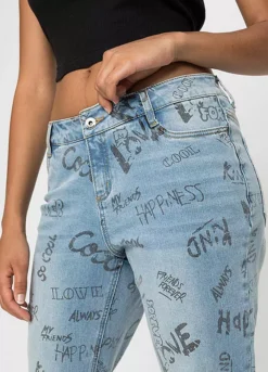 Boyfriend Jeans -Mesh Sleeve Shop Boyfriend Jeans972501FRSP W02