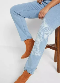 Butterfly Straight Jeans -Mesh Sleeve Shop Butterfly Straight Jeans941979FRSB W02