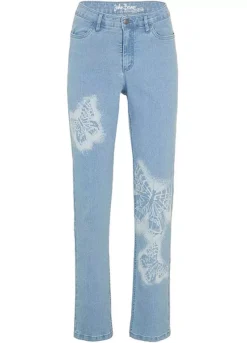 Butterfly Straight Jeans -Mesh Sleeve Shop Butterfly Straight Jeans941979FRSC