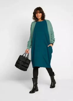 Casual Oversize Dress -Mesh Sleeve Shop Casual Oversize Dress940619FRSP W03