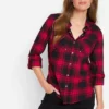 Casual Tartan Shirt -Mesh Sleeve Shop Casual Tartan Shirt910723FRSP