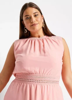 Chiffon Skirt Dress -Mesh Sleeve Shop Chiffon Skirt Dress963215FRSB W02