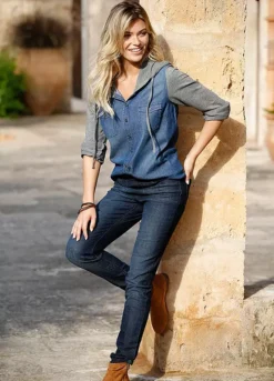 Comfy Stretch Jeggings -Mesh Sleeve Shop Comfy Stretch Jeggings906058FRSL