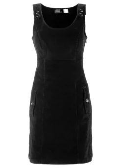 Mesh Sleeve Shop -Mesh Sleeve Shop Cord Pinafore Dress969471FRSC