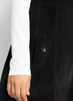 Cord Pinafore Dress -Mesh Sleeve Shop Cord Pinafore Dress969471FRSP W03