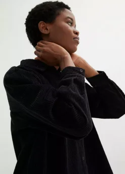 Corduroy Long Sleeve Shirt -Mesh Sleeve Shop Corduroy Long Sleeve Shirt923893FRSP W02