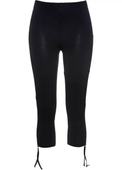 Cotton Capri Leggings -Mesh Sleeve Shop Cotton Capri Leggings915414FRSC