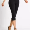 Cotton Capri Leggings -Mesh Sleeve Shop Cotton Capri Leggings915414FRSP