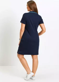 Cotton Polo Dress -Mesh Sleeve Shop Cotton Polo Dress960340FRSB W01