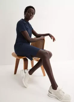 Cotton Polo Dress -Mesh Sleeve Shop Cotton Polo Dress960340FRSC