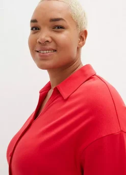 Cotton Shirt Midi Dress -Mesh Sleeve Shop Cotton Shirt Midi Dress907675FRSB W02