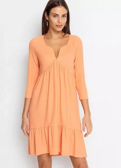 Crepe Jersey Dress -Mesh Sleeve Shop Crepe Jersey Dress939755FRSP