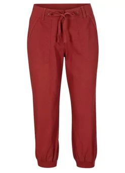 Cropped Linen Trousers -Mesh Sleeve Shop Cropped Linen Trousers941930FRSC