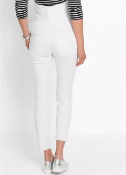 Cropped Maternity Trousers -Mesh Sleeve Shop Cropped Maternity Trousers940284FRSP W01