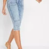 Denim Capri Pants 2 Denim Capri Pants -Mesh Sleeve Shop Denim Capri Pants927952FRSP