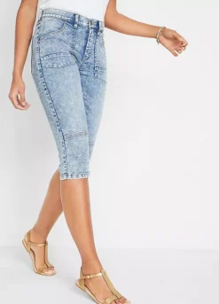 Denim Capri Pants