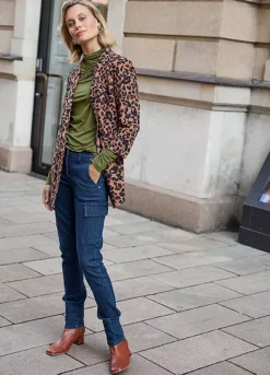 Denim Cargo Jeans -Mesh Sleeve Shop Denim Cargo Jeans969727FRSL