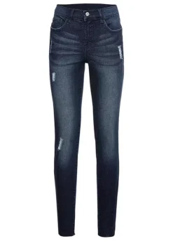 Destroyed Effect Skinny Jeans