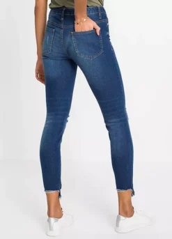 Distressed Skinny Jeans -Mesh Sleeve Shop Distressed Skinny Jeans957236FRSP W01