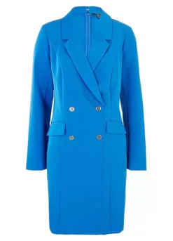 Double Breasted Dress -Mesh Sleeve Shop Double Breasted Dress975564FRSC