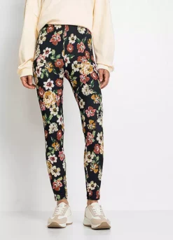Elasticated Waist Floral Leggings
