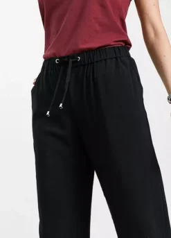 Elasticated Waist Straight Leg Trousers -Mesh Sleeve Shop Elasticated Waist Straight Leg Trousers928324FRSP W02