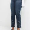 Embellished Straight Leg Jeans