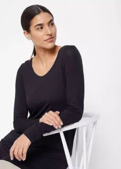 Essential Longline Tunic -Mesh Sleeve Shop Essential Longline Tunic921197FRSP W03