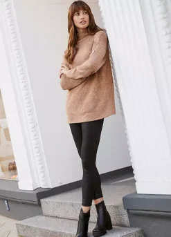 Faux Leather Leggings -Mesh Sleeve Shop Faux Leather Leggings979333FRSL