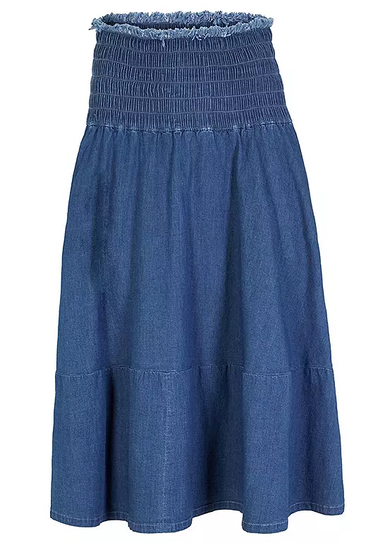 Flared Denim Skirt 4 Flared Denim Skirt - Image 2