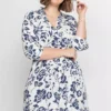 Floral Print Shirt Dress