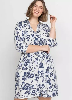 Floral Print Shirt Dress