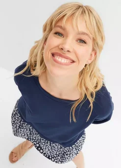 Floral Sweater Dress -Mesh Sleeve Shop Floral Sweater Dress913122FRSP W02