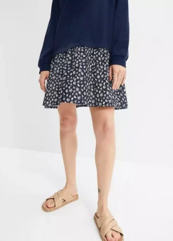 Floral Sweater Dress -Mesh Sleeve Shop Floral Sweater Dress913122FRSP W03