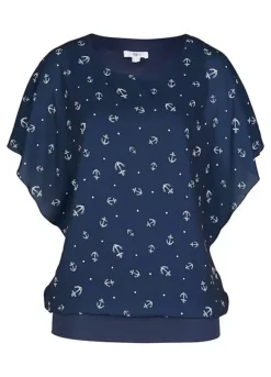 Georgette Batwing Blouse -Mesh Sleeve Shop Georgette Batwing Blouse924894FRSC