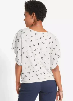 Georgette Blouse -Mesh Sleeve Shop Georgette Blouse944615FRSP W01