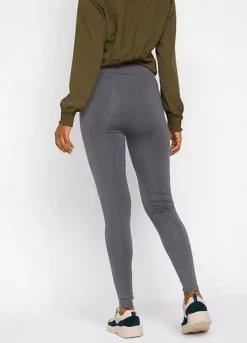 High Waisted Thermal Leggings -Mesh Sleeve Shop High Waisted Thermal Leggings969749FRSP W01