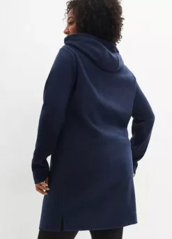 Hooded Fleece Dress -Mesh Sleeve Shop Hooded Fleece Dress956473FRSB W01