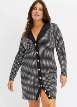 Houndstooth Mini Dress